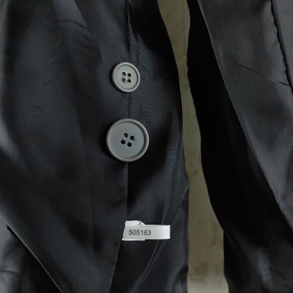 New York & Company Stretch Size 4 Gray Birdsey 1 Buttn Lined Suit Blazer NWT $70 - Picture 11 of 14